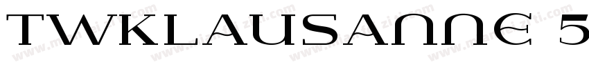 TWKLausanne 550Itali字体转换